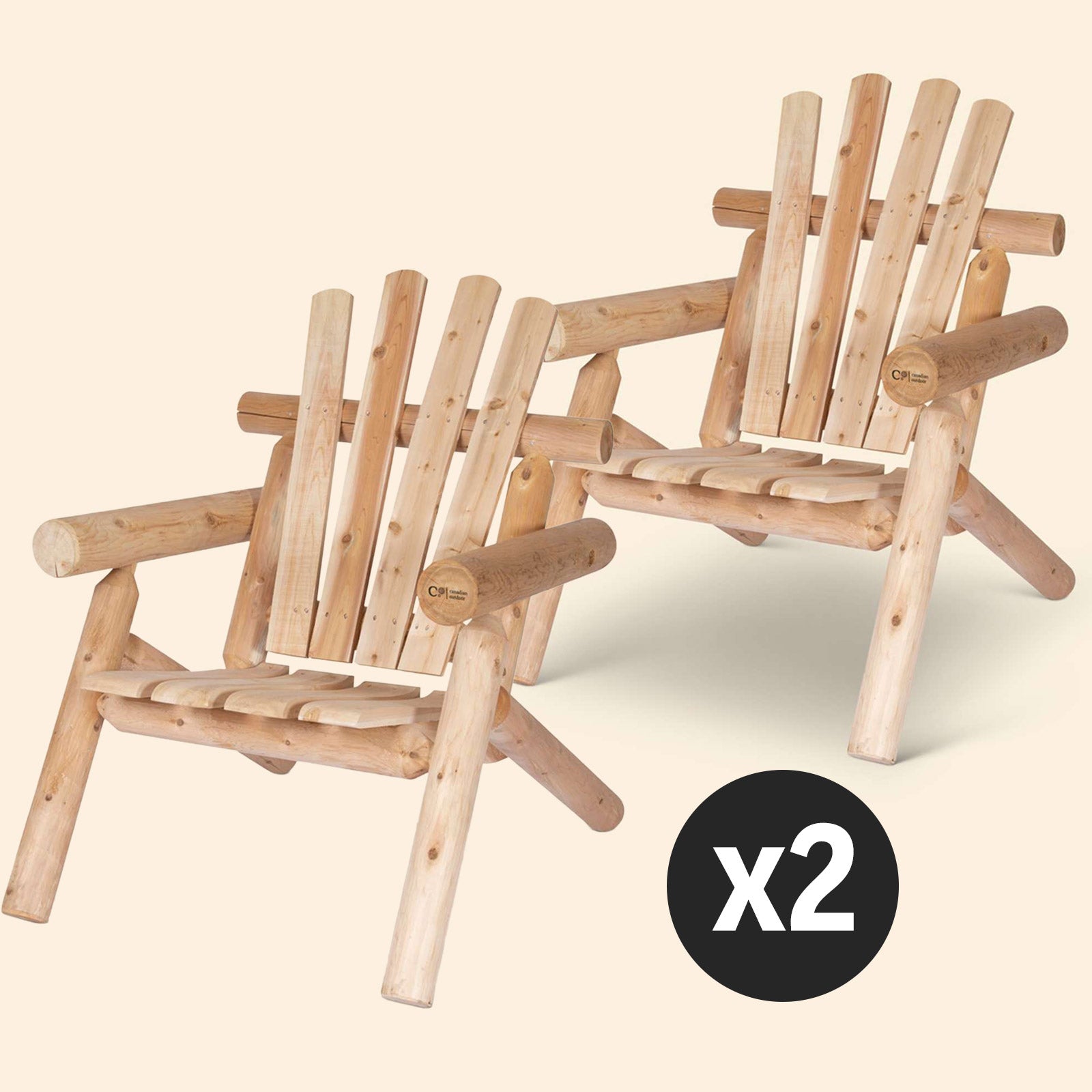 Pakkepris: Log Hagestol x2