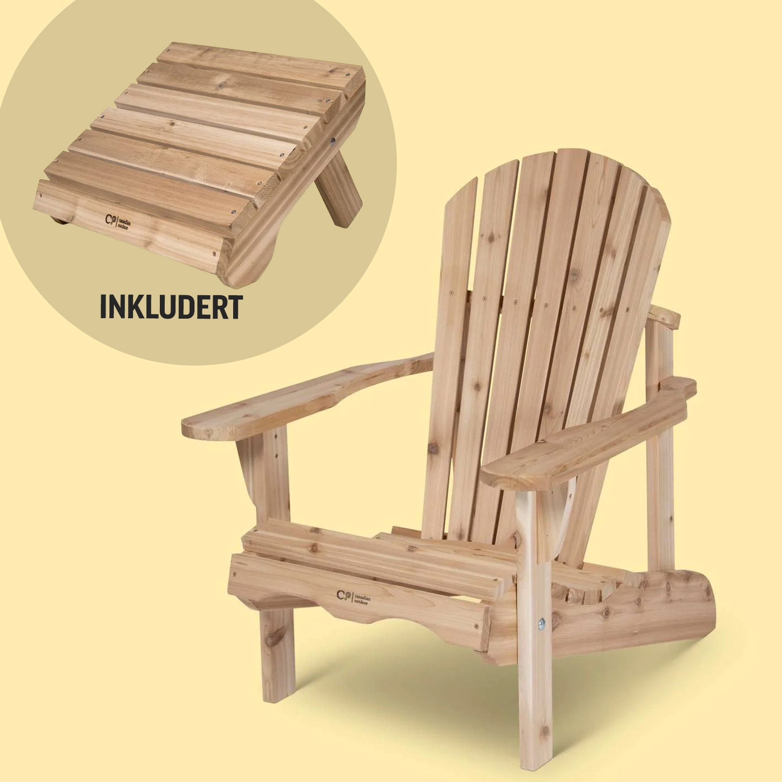 Pakkepris: Classic Hagestol + Fotskammel